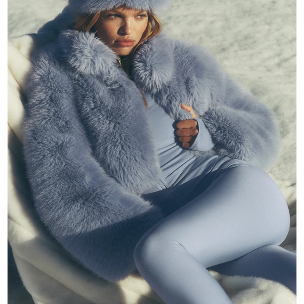 Opulent Faux Fur Cropped Jacket